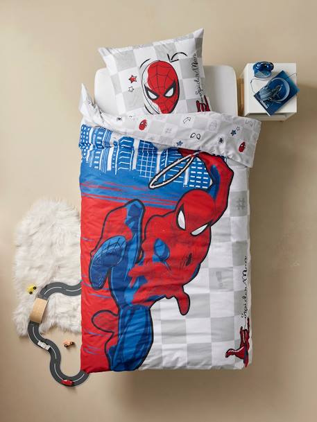 100% cotton printed bedding set, SPIDERMAN Size: 140x200 cm printed red - vertbaudet enfant 