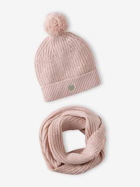 -Ensemble bonnet et snood Fille