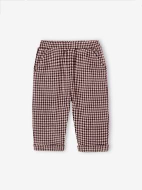 -Pantalon à carreaux en flanelle bébé