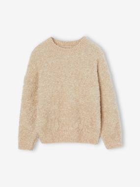 Girls-Cardigans, Jumpers & Sweatshirts-Top in Lightweight Jersey Knit for Girls