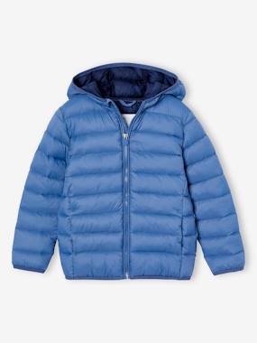 Boys-Coats & Jackets-Lightweight Jacket with Recycled Polyester Padding & Hood for Boys