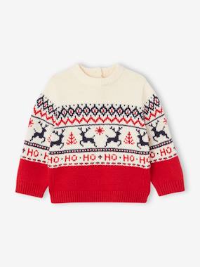 -Christmas Jacquard Jumper for Babies, Family Capsule Collection