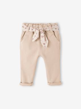 Baby-Trousers & Jeans-Trousers with Fabric Belt for Babies