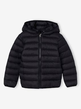 Boys-Coats & Jackets-Light Padded Jacket with Hood for Boys