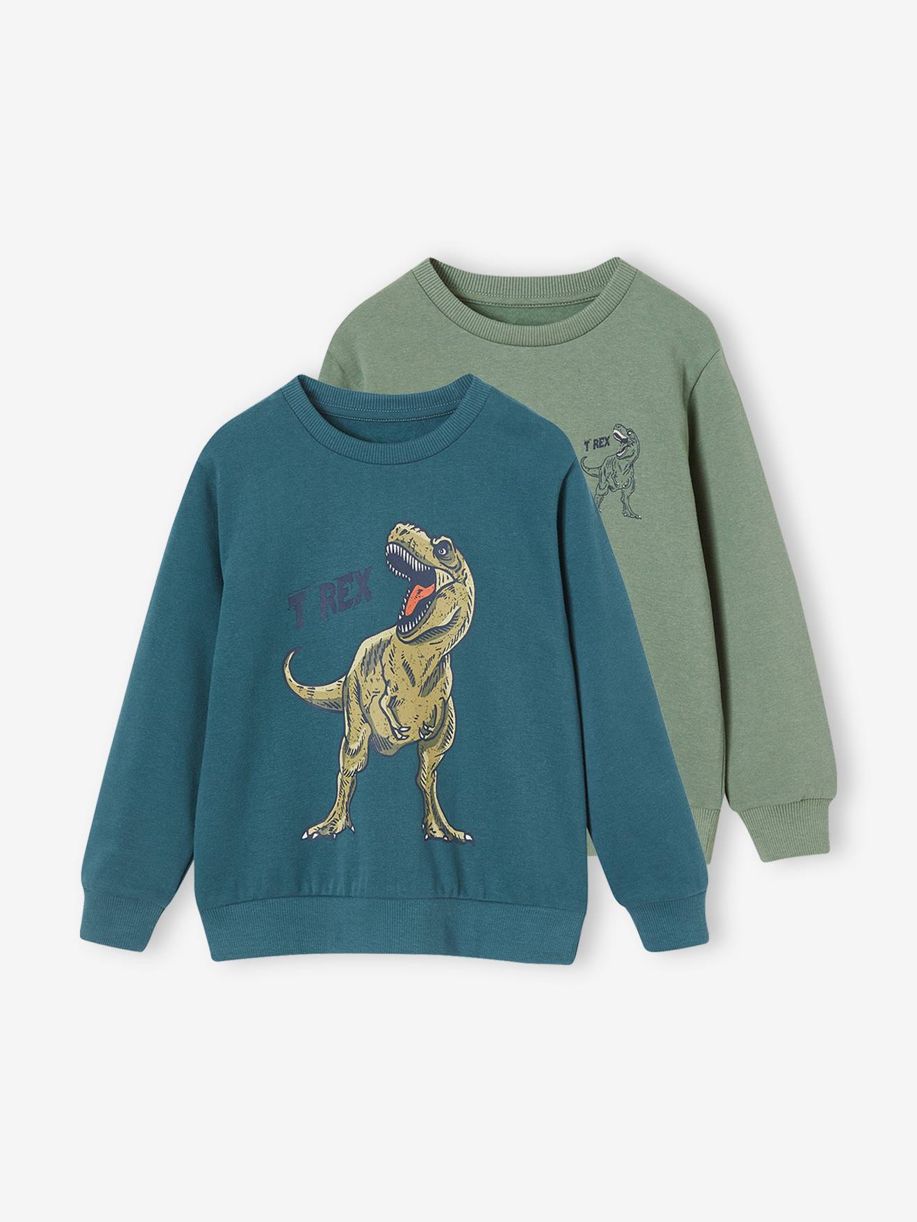 Pack of 2 BMX Sweatshirts for Boys - petrol blue