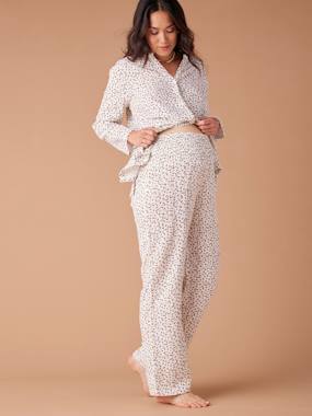 Maternity-Pyjamas for Maternity in Cotton Gauze, ENVIE DE FRAISE