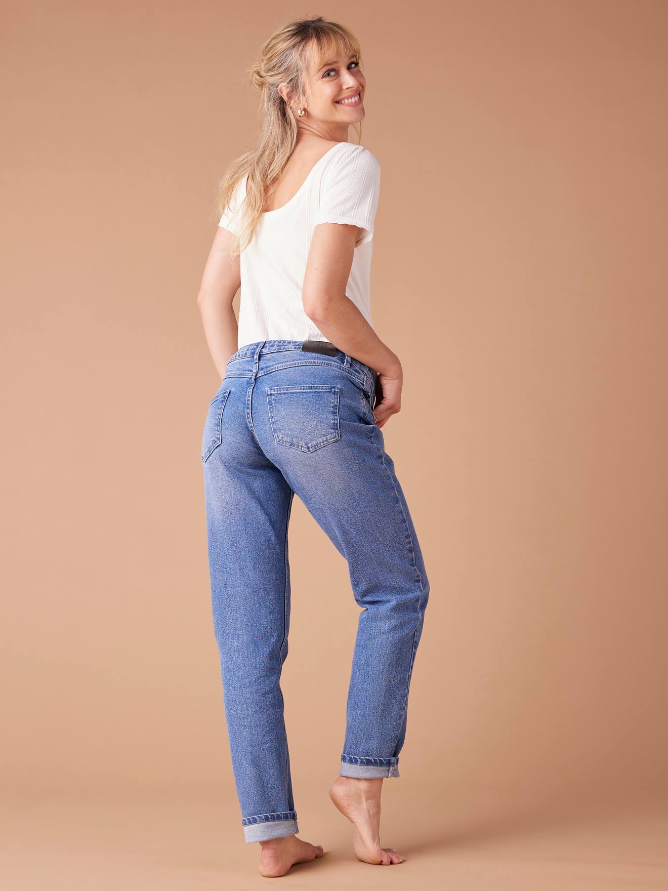 Jupe Courte En Jeans Maternité - Stéréo Maman - Taille 46 - Occasion Très Bon État