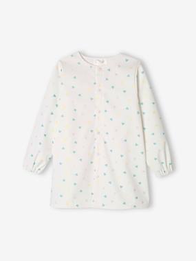 -Stain-Resistant Activities Smock with Heart Motifs for Girls