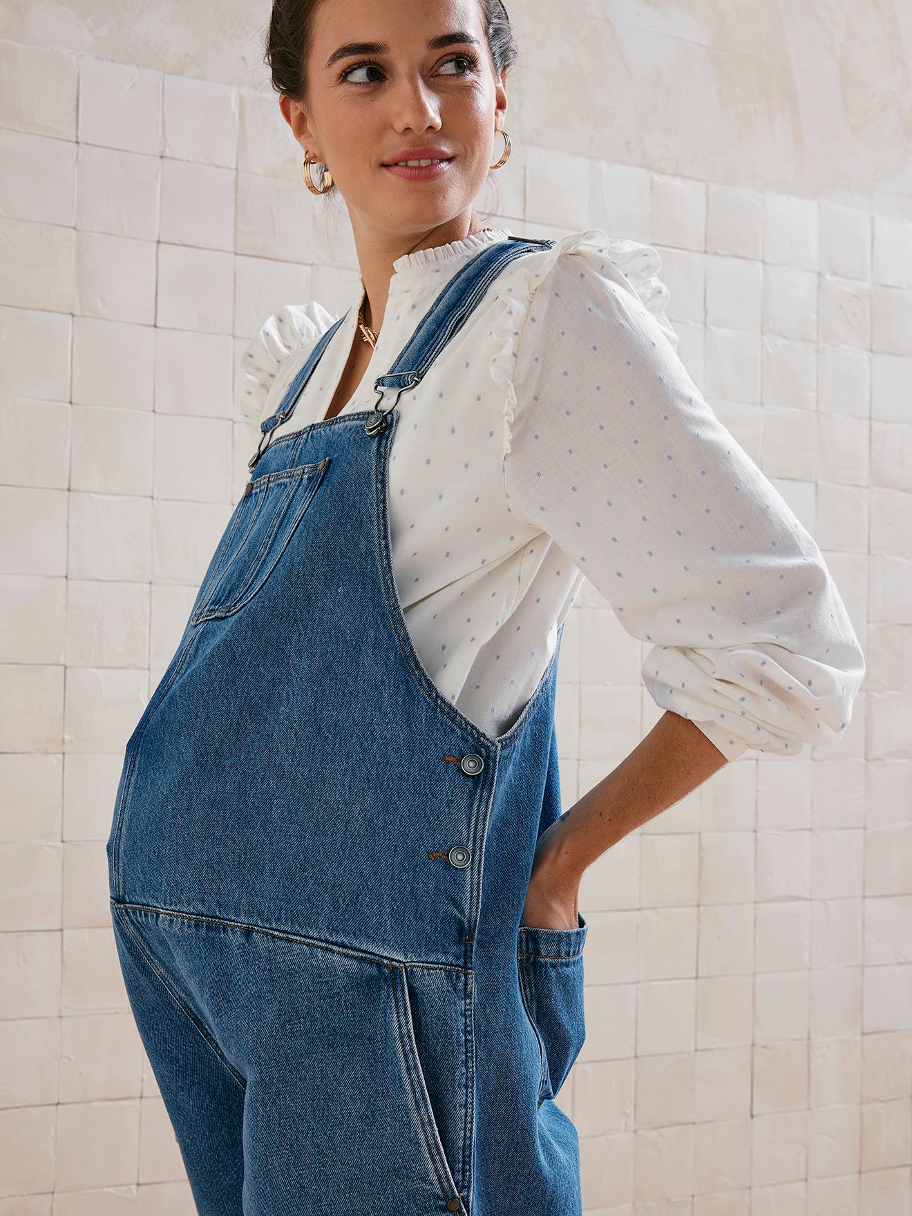 Maternity Denim White Denim Dungarees Womens Buy Long Tall