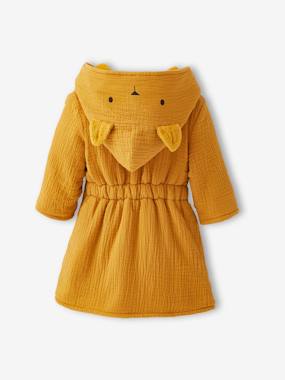 Animal Dressing Gown in Organic Cotton* Gauze for Babies  - vertbaudet enfant