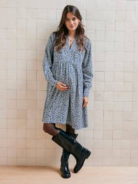 Maternity-Nursing Clothes-Short Dress for Maternity & Nursing, Mother/Daughter Capsule Collection