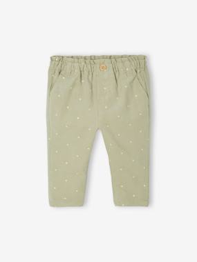 Baby-Trousers & Jeans-Corduroy Paperbag Trousers for Babies