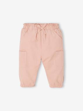 Baby-Cargo Trousers in Corduroy with Polar Fleece Lining for Babies