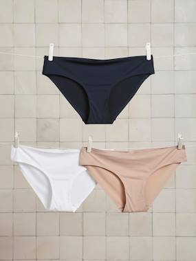 Vêtements de grossesse-Lingerie-Lot de 3 culottes de grossesse sans coutures