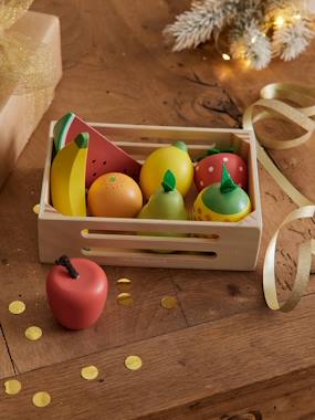 Jouet-Cagette de fruits en bois FSC®