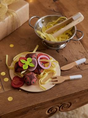 -Set de spaghettis en bois FSC® et feutrine