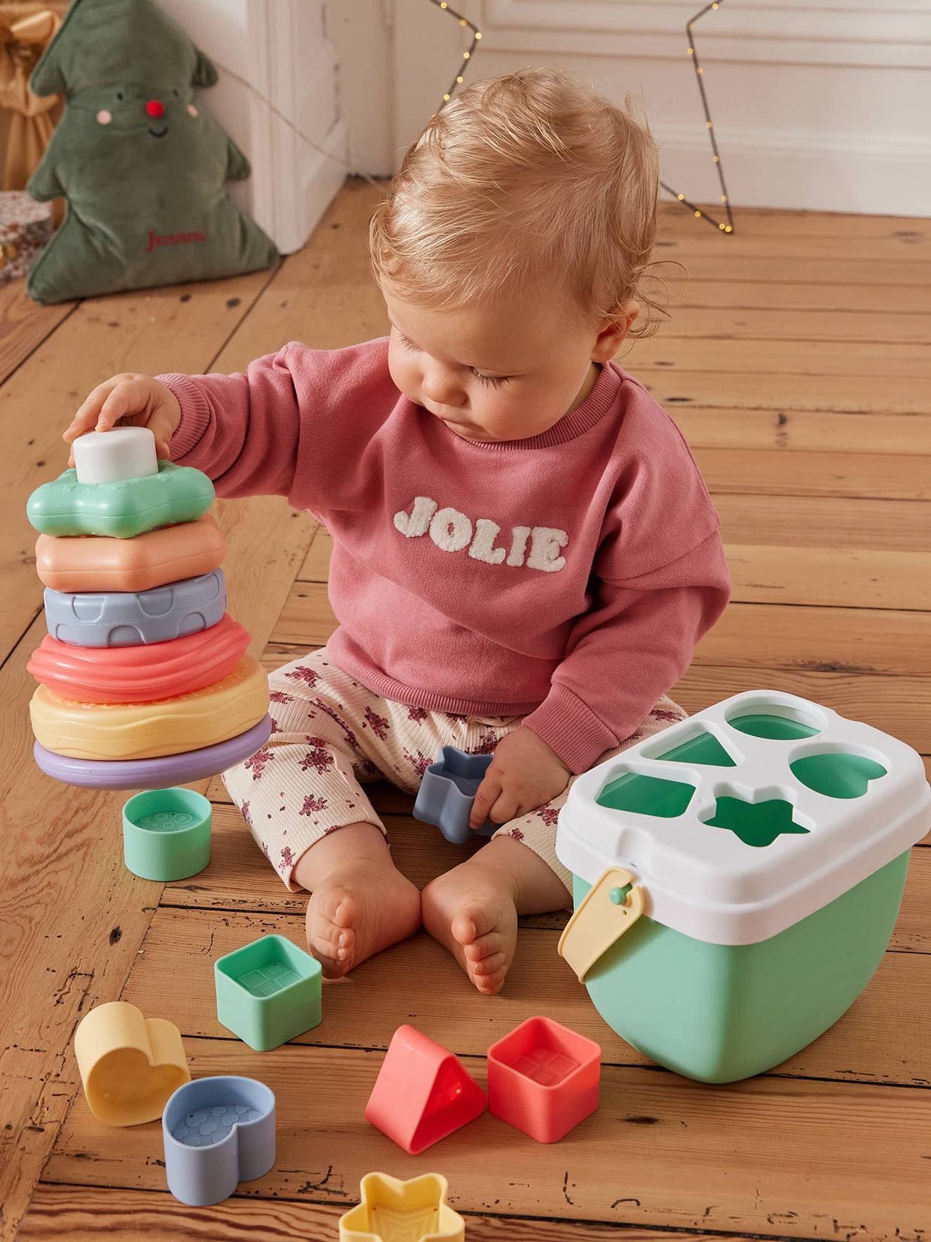 【Shapes Studio】MULTI STACKING BEADEDイアーカフ Amazon.com: Montessori Wooden Beads Sequencing Toy Set