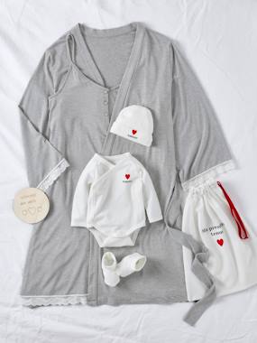 -Kit maternité maman et bébé ENVIE DE FRAISE