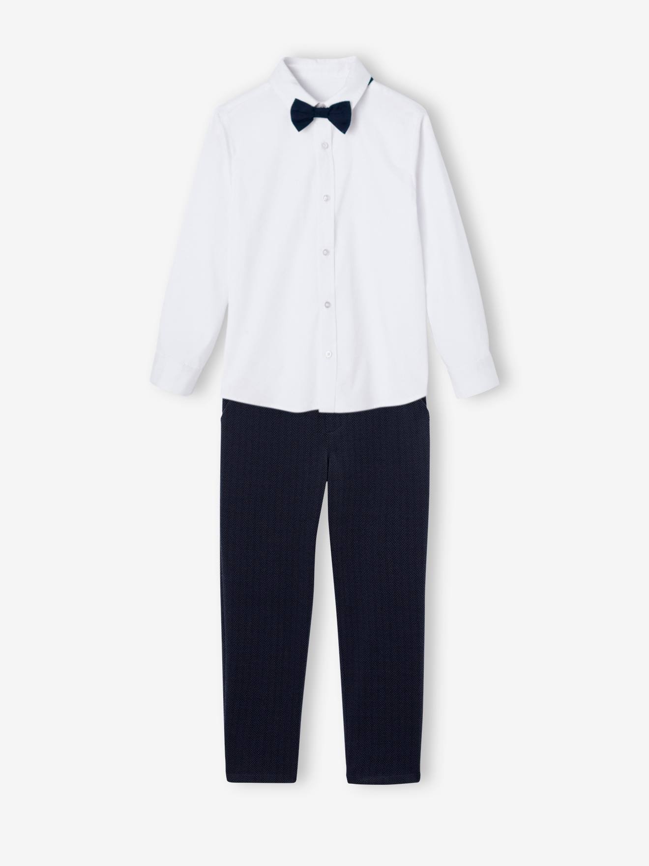 Black Herringbone Kids Bow Tie Black Herringbone Kids Bow Tie