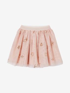 Girls-Skirts-Occasion Wear Skirt in Tulle with Star Sequins for Girls