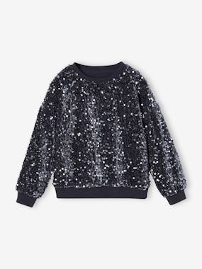 Sequinned Christmas Sweatshirt for Girls  - vertbaudet enfant