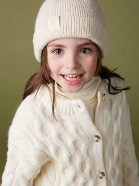 Girls-Cardigans, Jumpers & Sweatshirts-Cable Knit Cardigan for Girls