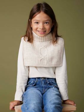 Girls-Accessories-Cable Knit Neckerchief for Girls