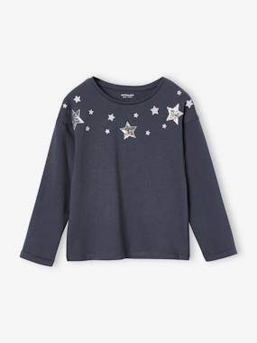 Girls-Tops-Christmas Special Top with Twinkling Stars for Girls