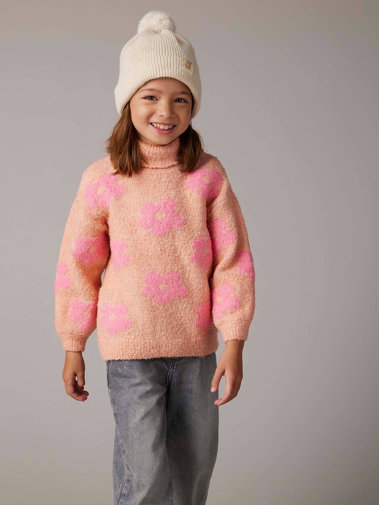 T-shirt F&F Fille Rose Coton 9-10 Ans - Encolure Ras-du-cou Manches Courtes (Occasion Très Bon état)
