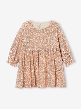 Bébé-Robe, jupe-Robe de fête bébé à sequins