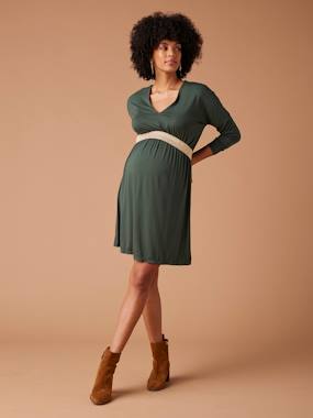 Vêtements de grossesse-Robe grossesse FELICINEOR manches longues