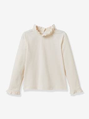 Girls-Tops-CYRILLUS turtleneck T-shirt