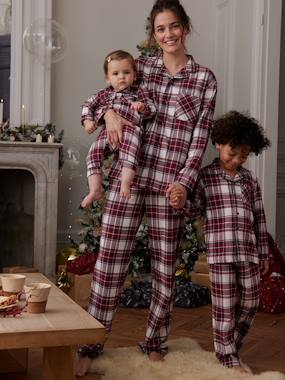 Maternity-Chequered Christmas Pyjamas, Family Capsule Collection for Women