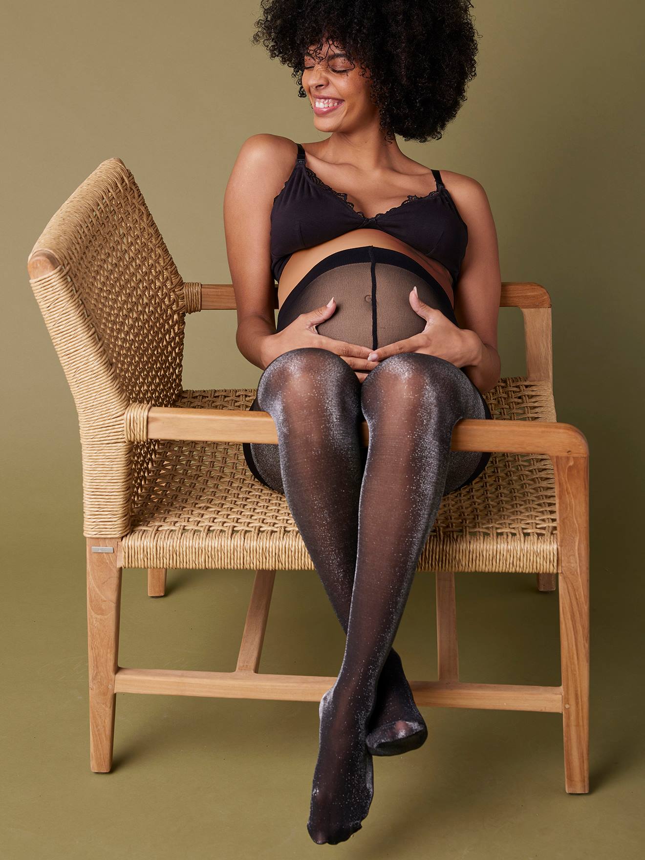 Collant De Grossesse Antie - 40 DEN - Soutien Ventre