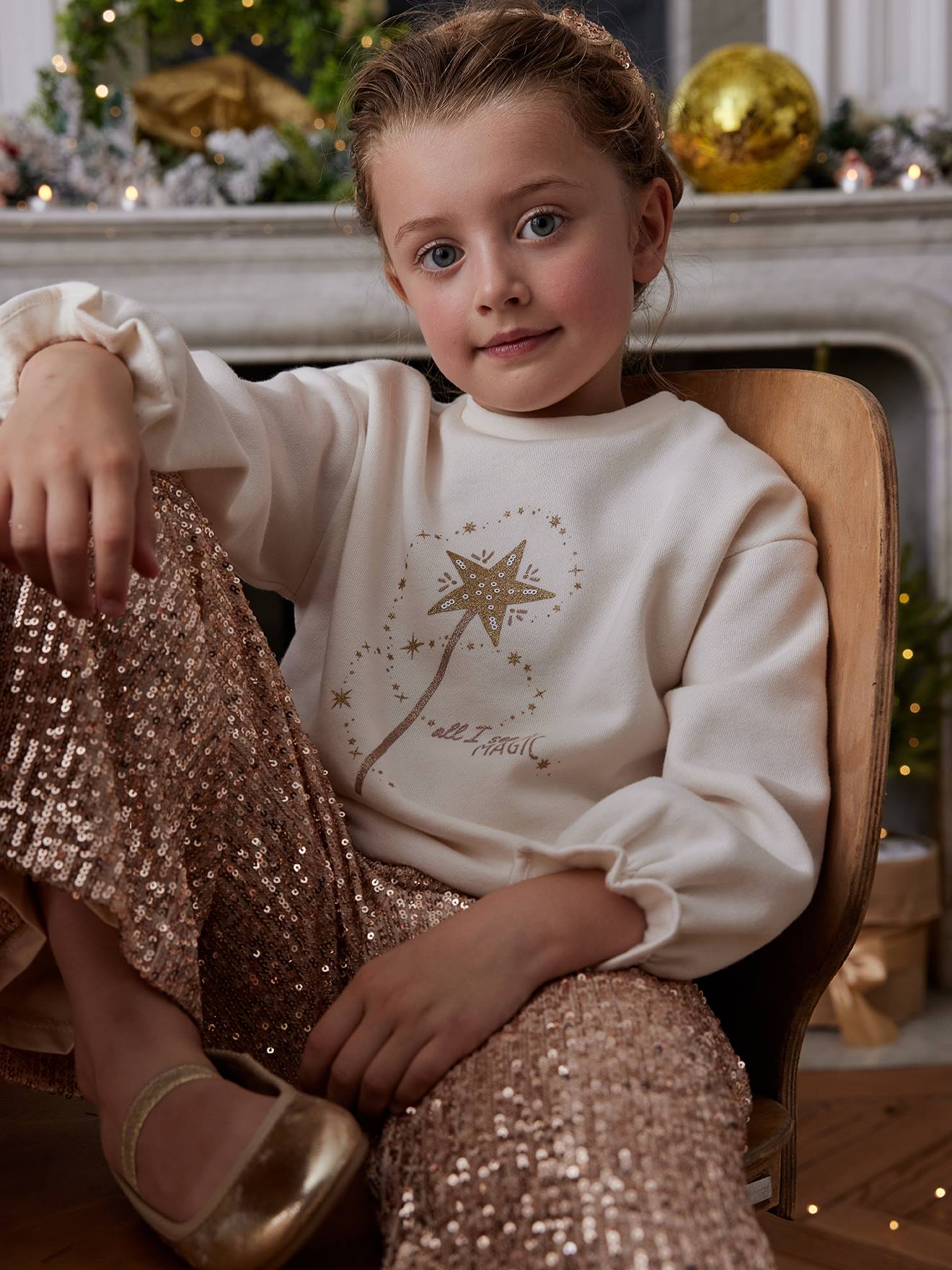 Christmas Gift Box "Magic Wand" Sweatshirt + Wand for Girls