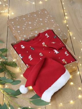 -Coffret de Noël sweat + bonnet bébé