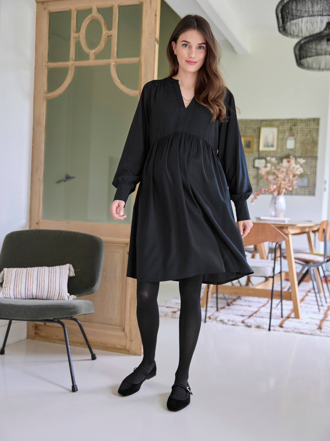 Robe courte de grossesse noir, Vêtements de grossesse
