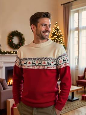 Maternity-Jacquard Knit Christmas Jumper for Adults, Family Capsule Collection