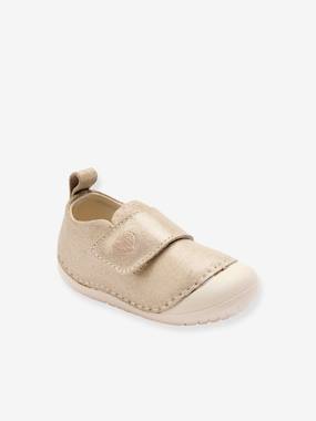 Shoes-Baby Footwear-Slippers & Booties-Soft Pram Shoes with Hook-&-Loop Strap for Babies