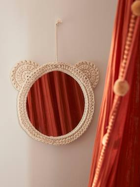 -Knitted Bear Mirror