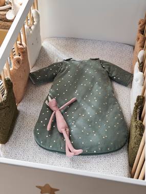 Bedding & Decor-Baby Bedding-Baby Sleep Bag with Removable Sleeves, Green Forest