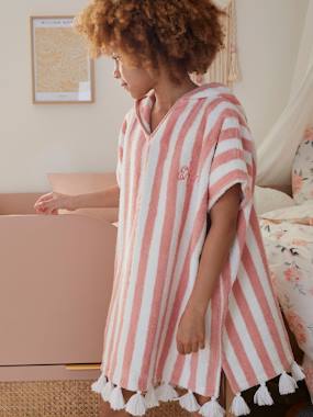 Pull Poncho Rose One A Lite - Taille L, Bordures Volantes, 100% Acrylique - Neuf Avec Étiquette