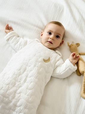 Bedding & Decor-Baby Bedding-Quilted Baby Sleep Bag with Removable Sleeves in Organic Cotton* Gauze, Dream Nights