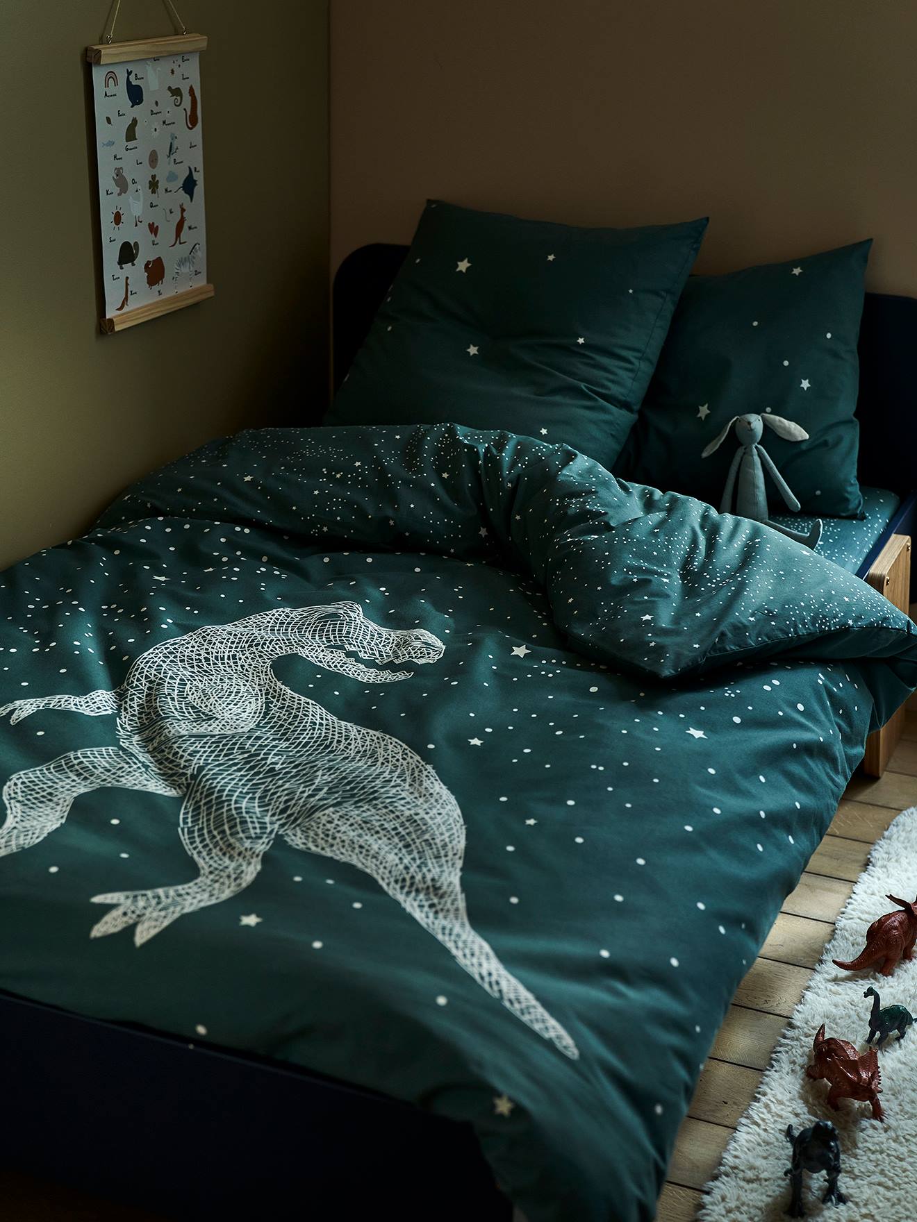 Bouillotte Et Housse Motif Dinosaure K Collection - Taille Unique Vert - Mixte - Neuf