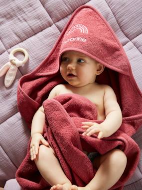 Baby-Bathrobes & bath capes-Bath Cape + Bath Mitt