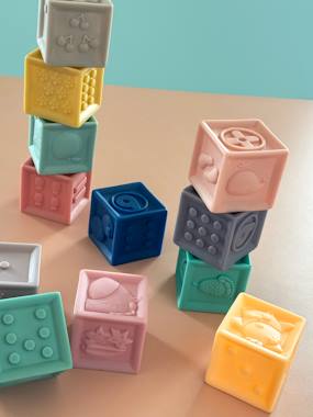 Jouet-Lot de 12 cubes souples