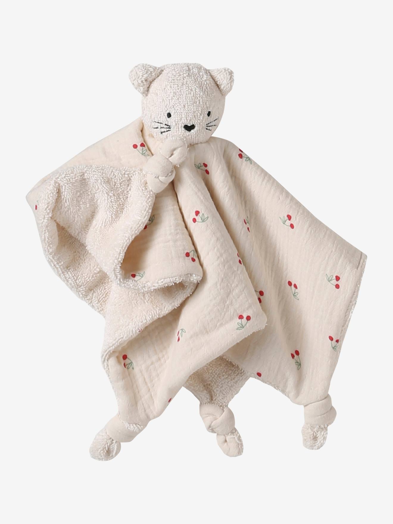 Lam Hub Fong Doudou Personnalisé Bébé - Avec Anneau De Dentition Et Clochette - Ultra-doux 27x27 Cm - Cadeau Nouveau-né
