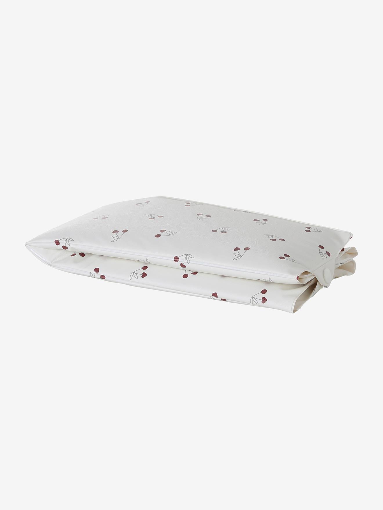 VERTBAUDET Tapis à Langer De Voyage Lovely Nature Blanc Imprimé - Compact Et Pratique Pour Bébé