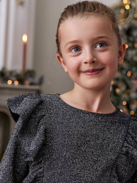 Dress in Scintillating Jersey Knit anthracite - vertbaudet enfant 