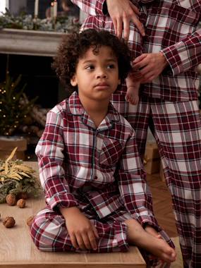 -Pyjama de Noël à carreaux enfant capsule famille